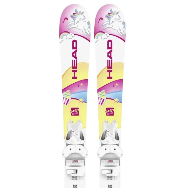 Lasten Laskettelusukset Head Unicorn Easy + JRS 4.5 GW (87cm - Pinkki)