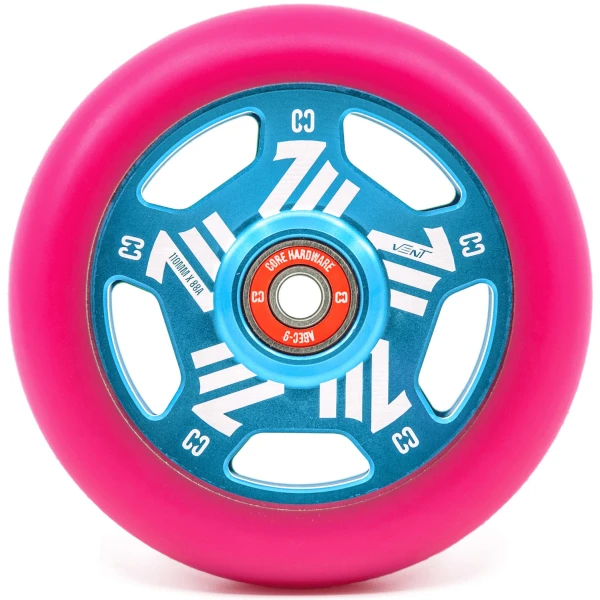 Scootin Rengas CORE Vent Hollow (110mm - Pinkki/Sinivihreä)