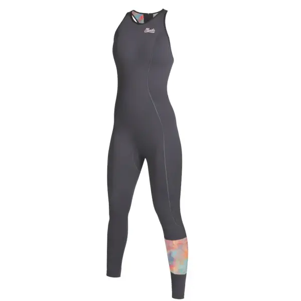 Naisten Märkäpuku Mystic Lunar Long John 2/2mm Back Zip (XS - Dark Grey)