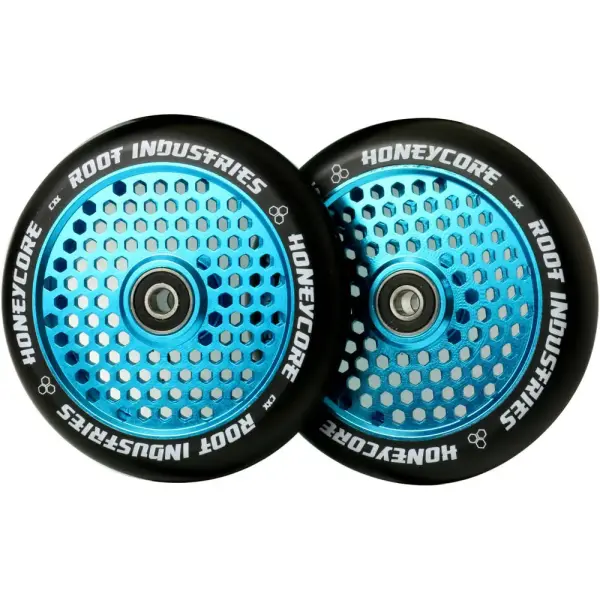 Scootin Renkaat Root Honeycore Musta 120mm 2-Pakkaus (120mm - Sky Blue)