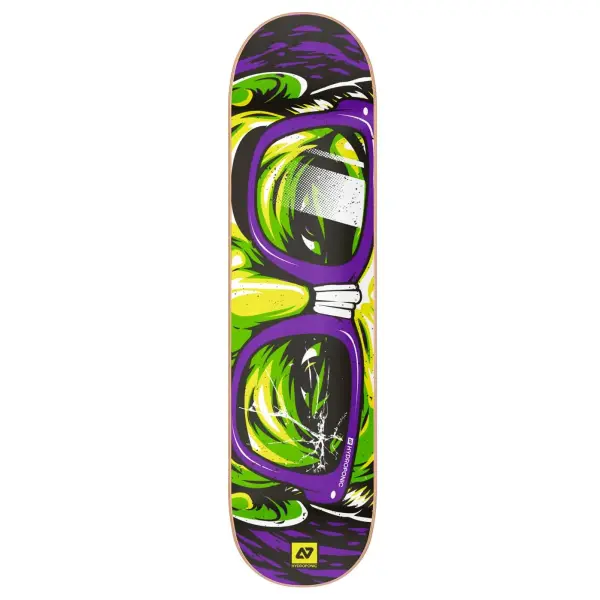Skateboard Deck Hydroponic Glasses (8.5" - Rectangular Purple)