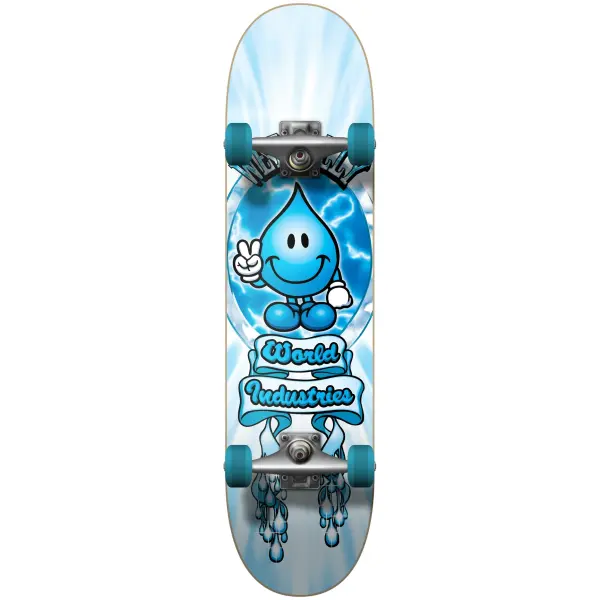 Kids Skateboard World Industries Wet Willy (7.25" - Blue)