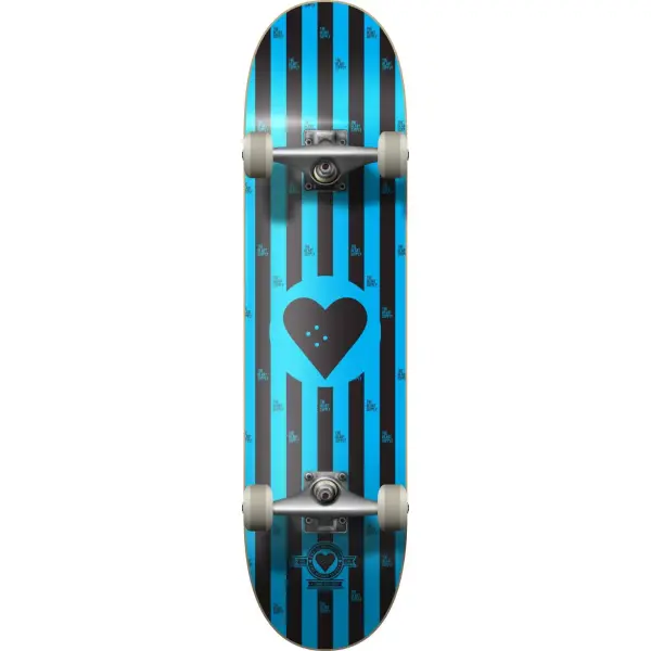 Complete Skateboard Heart Supply Round Logo (8.25" - Stripes)