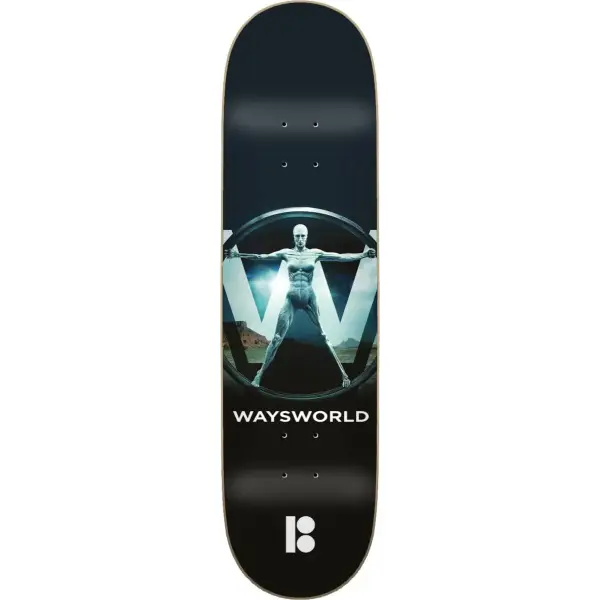 Skateboard Deck Plan B Way Waysworld (8.25" - Black)