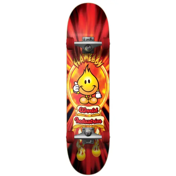 Complete Skateboard World Industries Flameboy V2 (7.0" - Red)
