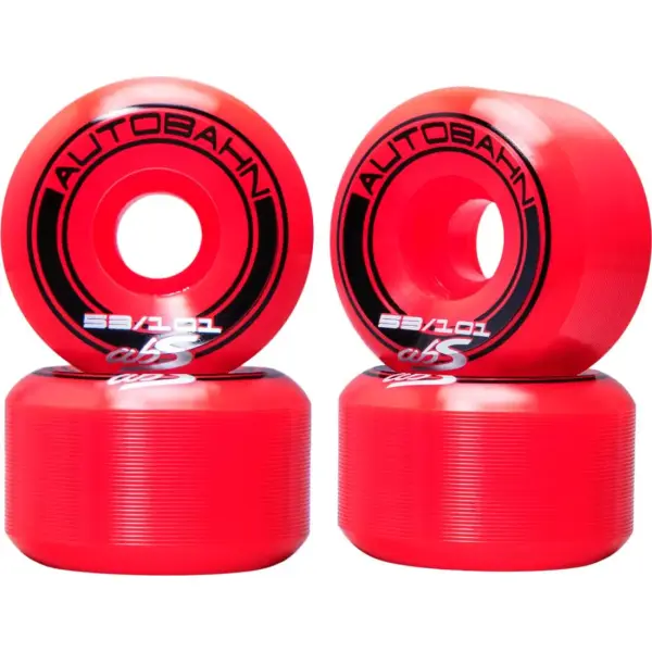 Skateboard Wheels Autobahn GT1 Wide Body 101A 4-Pack (53mm - Red)