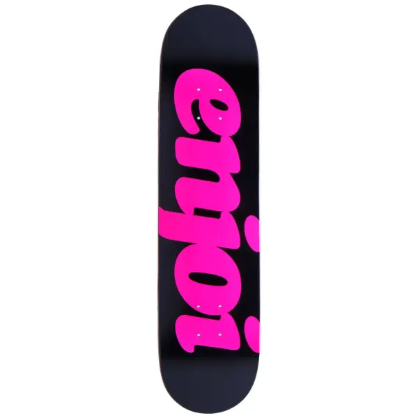 Skateboard Deck Enjoi Flocked (7.75" - Black)