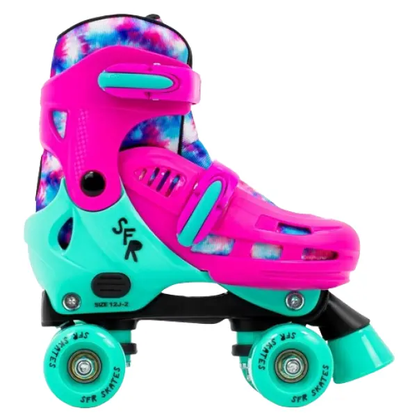 Girls Roller Skates SFR Hurricane IV Adjustable (Tie Dye - 12C-2)