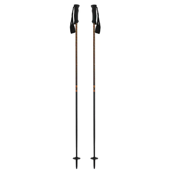 Ski Poles Black Crows Stans (135cm - Black/Orange)