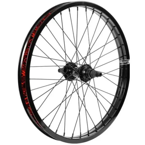 BMX Rear Wheel Shadow Symbol Cassette 20" (Black - Right hand drive)