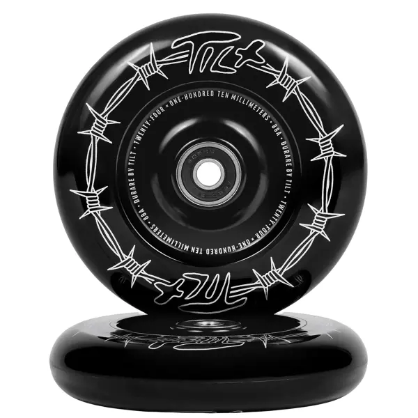 Tilt Durare Barbed Stunt Scooter Wheels 2-Pack (110mm - Barbed Black)