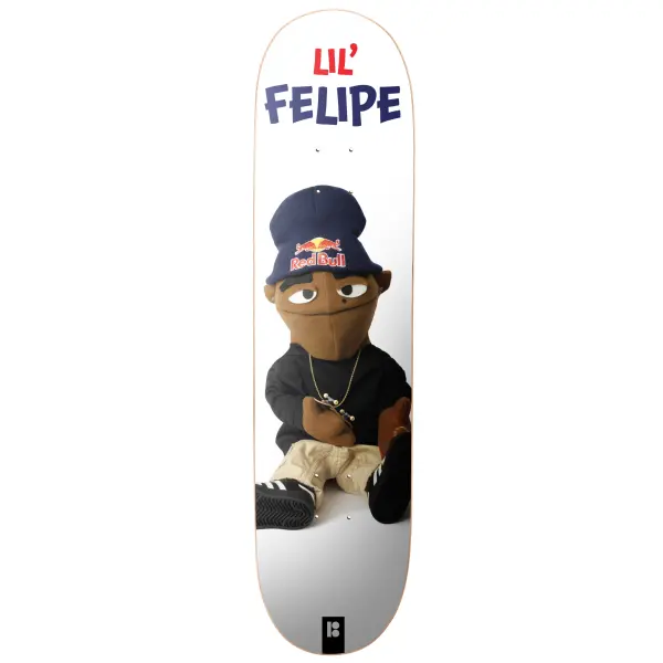 Skateboard Deck Plan B Lil Buddies (8.25" - White/Black/Red)