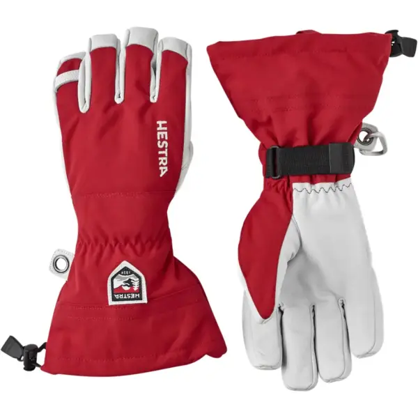 Ski Gloves Hestra Army Leather Heli (6 - Red)
