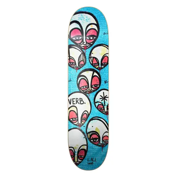 Skateboard Deck Verb (8.25" - Faces Blue)