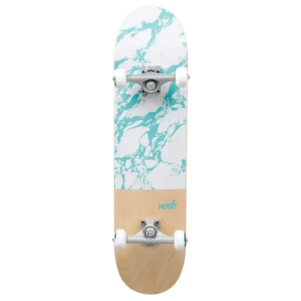 Complete Skateboard Verb Marble Dip (8" - White)