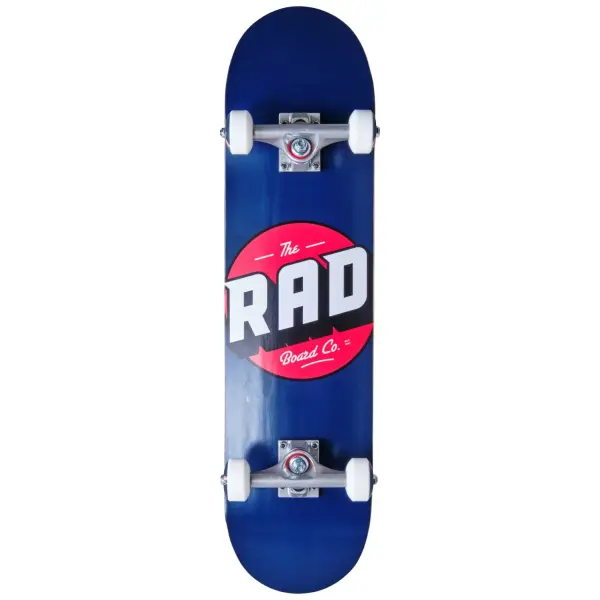 Complete Skateboard RAD Logo Progressive (8" - Navy)