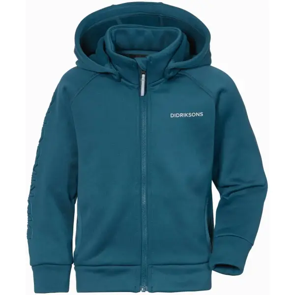Didriksons Corin Kids Fleece Jacket (100 - Dive Blue)