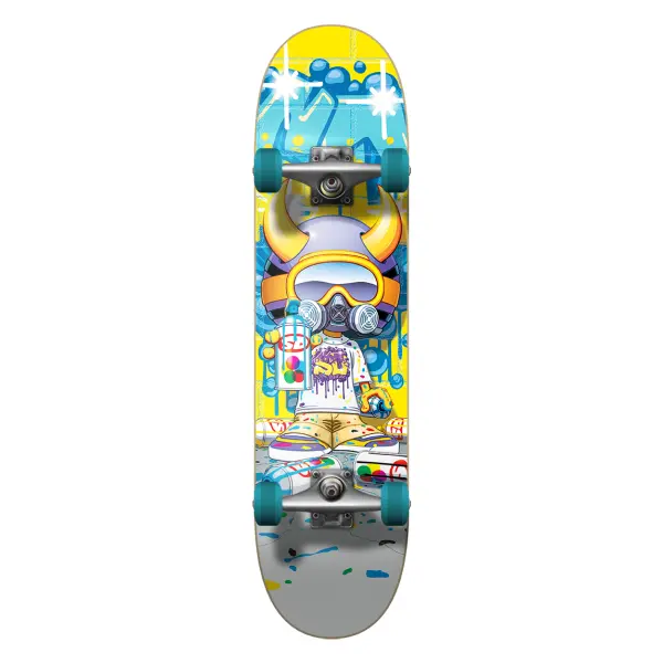 Complete Skateboard Speed Demons Tagger Soft Top (6.5" - Yellow)