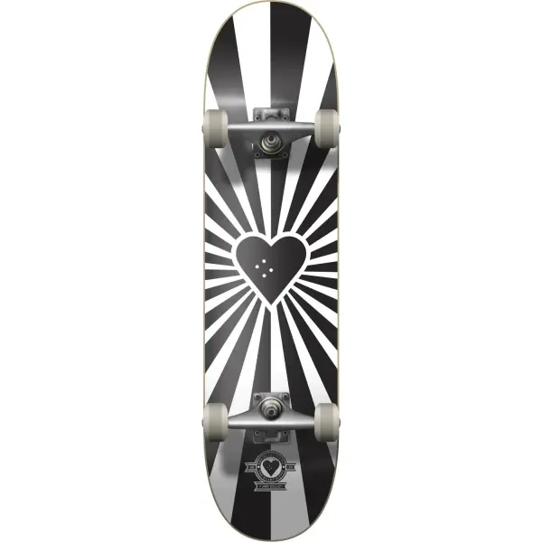 Complete Skateboard Heart Supply Burst Logo (7.75" - Black)