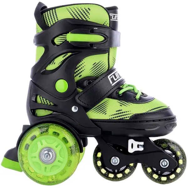 Kids Inline Skates FunActiv Twixer (Black - 12.5C-3)