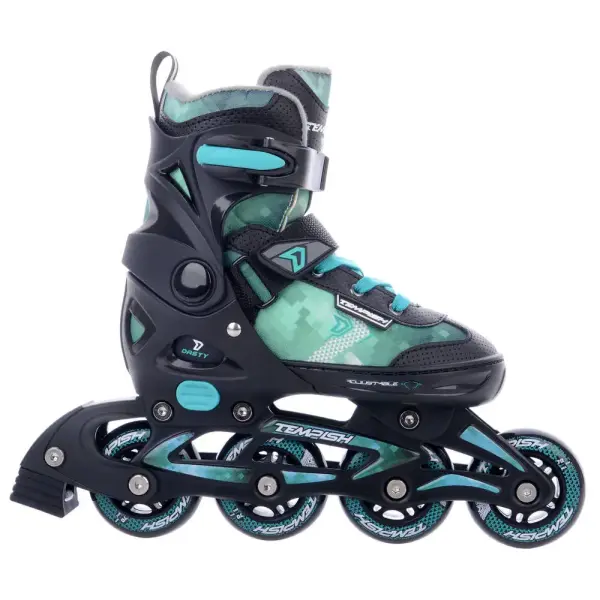 Kids Inline Skates Tempish Dasty Adjustable (Black - 6.5-9)