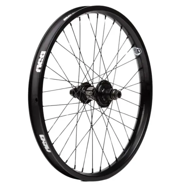 BMX Rear Wheel BSD Swerve X Aero Pro Cassette (Black - Left hand drive)