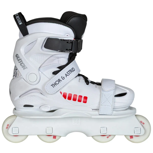 Aggressive Inline Skates USD Glitch Vikings on Skates adj (White - 3-5)