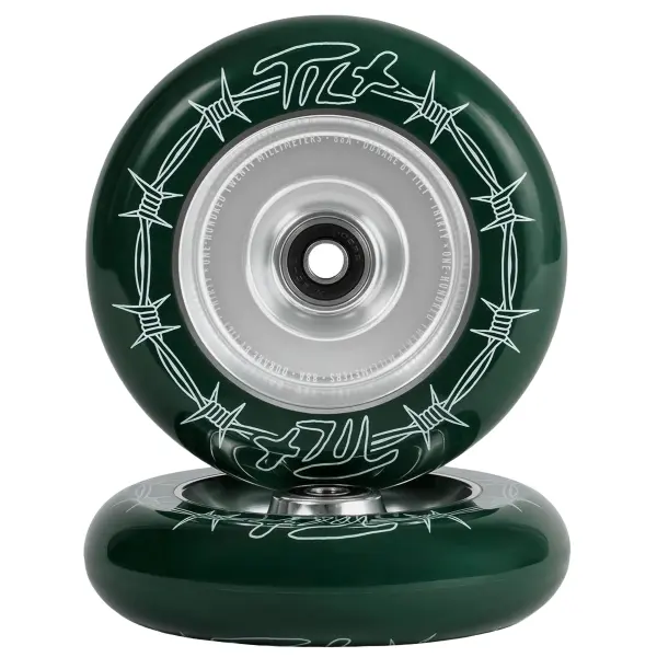 Tilt Durare Barbed Stunt Scooter Wheels 2-Pack (120mm - Barbed Forest)