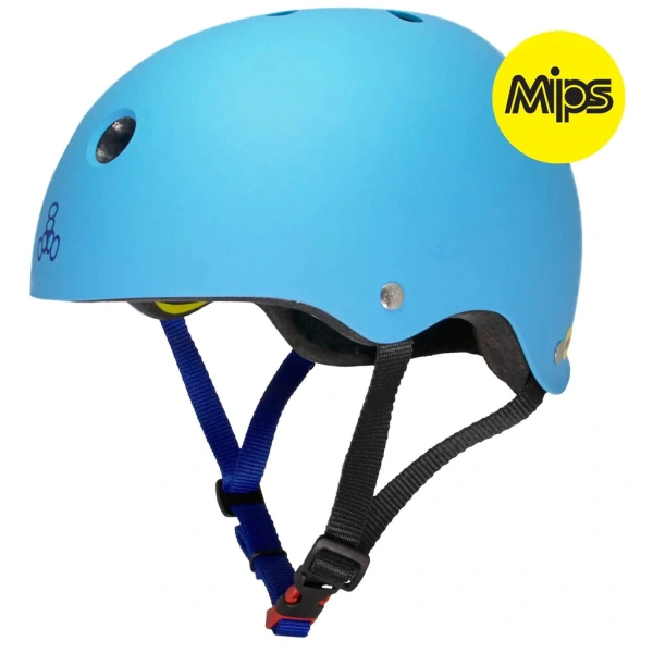 Skate Helmet Triple Eight Dual Certified MiPS (L/XL - Blue)