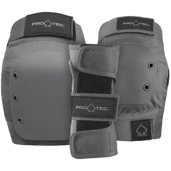 Kids Skate Pads Pro-Tec Junior Street Pad set (Youth M - Grey)