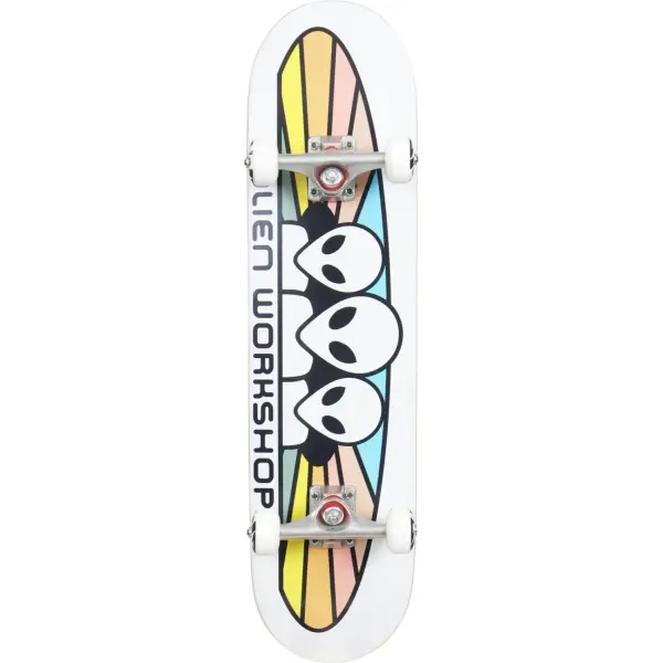 Complete Skateboard Alien Workshop Spectrum (8" - White/Red/Yellow)