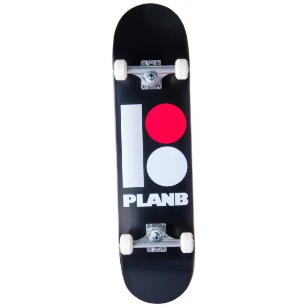 Complete Skateboard Plan B Team (7.87" - Black/Red/Grey)
