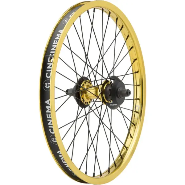 BMX Rear Wheel Cinema ZX 333 20" Cassette (Gold - Right hand drive)
