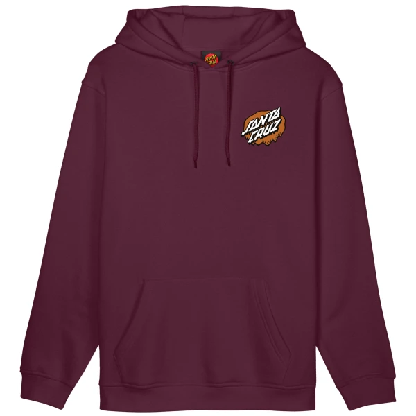 Hoodie Santa Cruz Slime Scream (S - Dark Cherry)