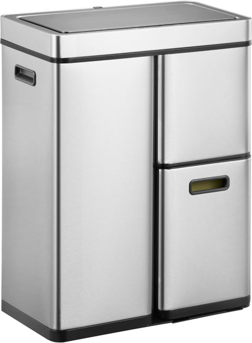 Kosz na śmieci Eko Mirage plus 30+15+15l inox 933860