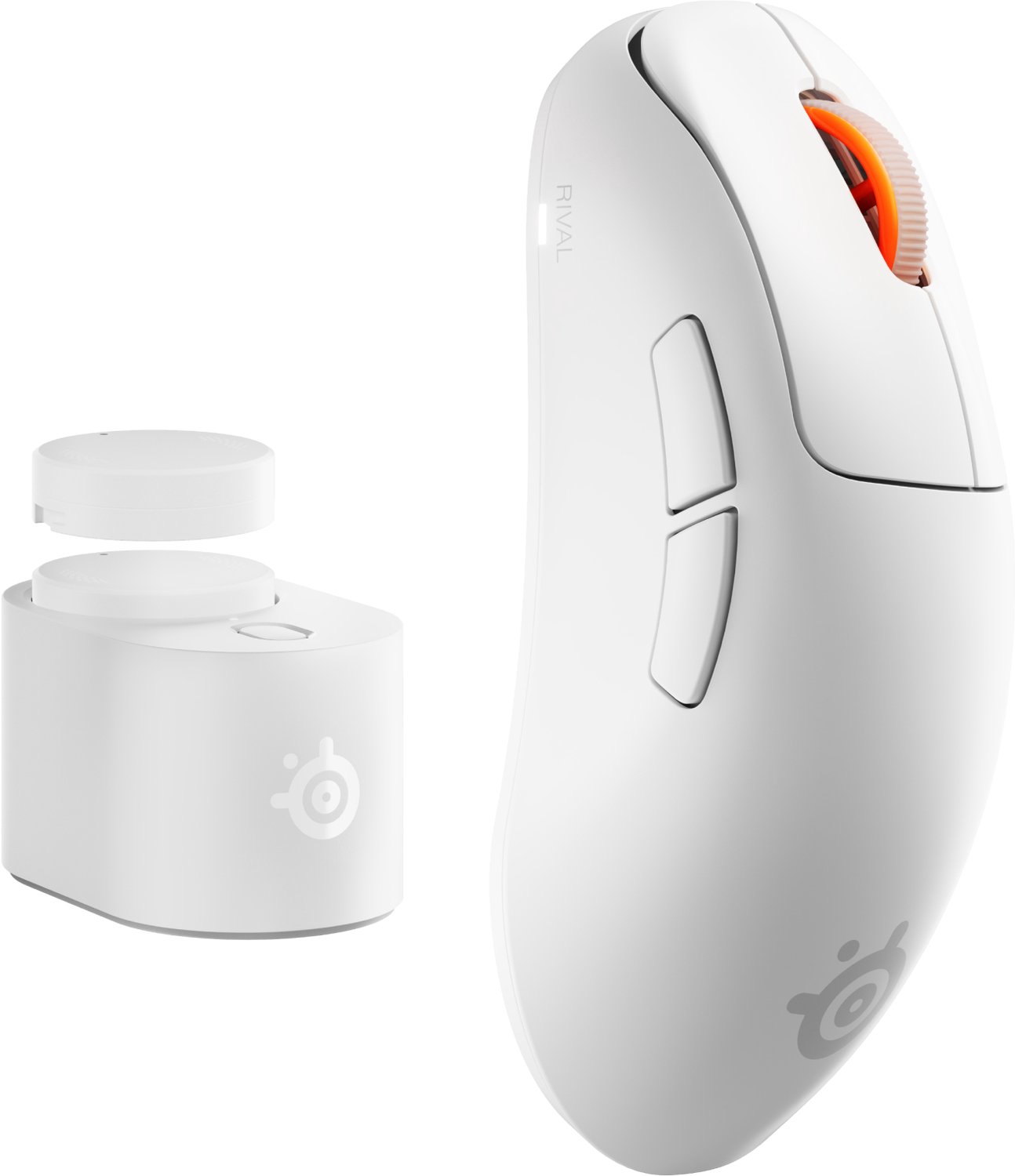 SteelSeries Rival Pro Wireless - Gaming Mus - Optisk - Hvid