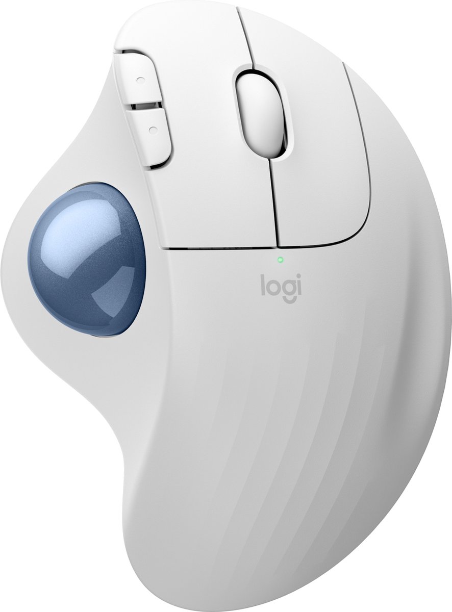 Logitech Ergo M575S - Off-White - Ergonomisk mus - Optisk - 5 knapper - Hvid