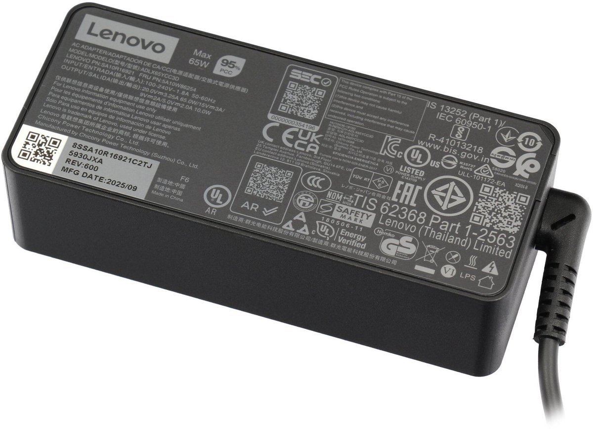 Lenovo AC Adapter (EU) - 65W - USB-C