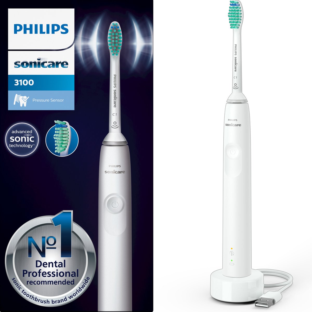 Philips Eltandbørste Sonicare 3100 series