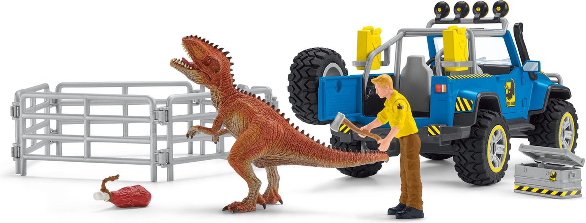 Schleich Off-road vehicle with dino outpost