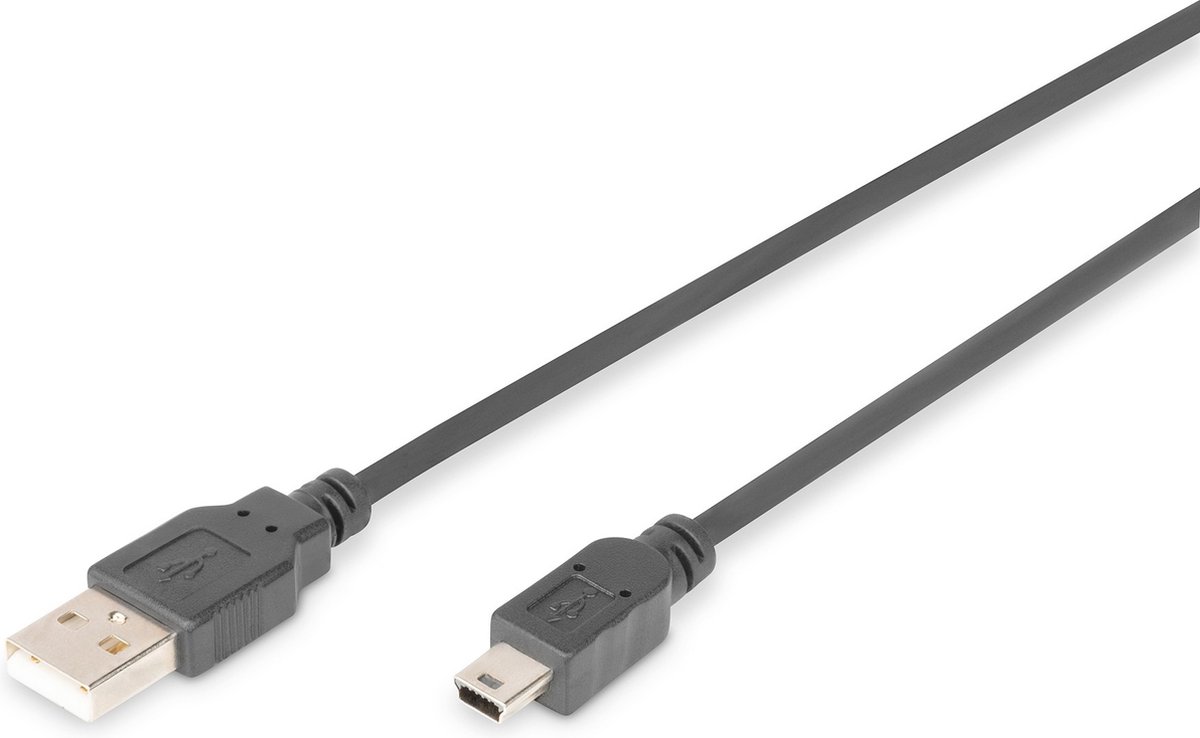 DIGITUS USB 2.0 Type-A to USB Mini Type-B - 1.8m