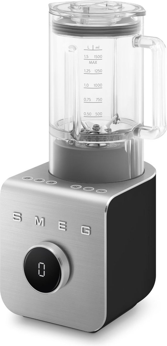 SMEG Blender 50's Style BLC01BLMEU - blender - matt black/aluminum - 1400 W