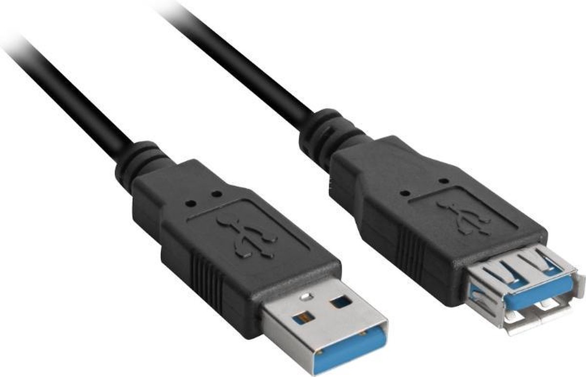 Sharkoon - USB extension cable - USB Type A to USB Type A - 2 m