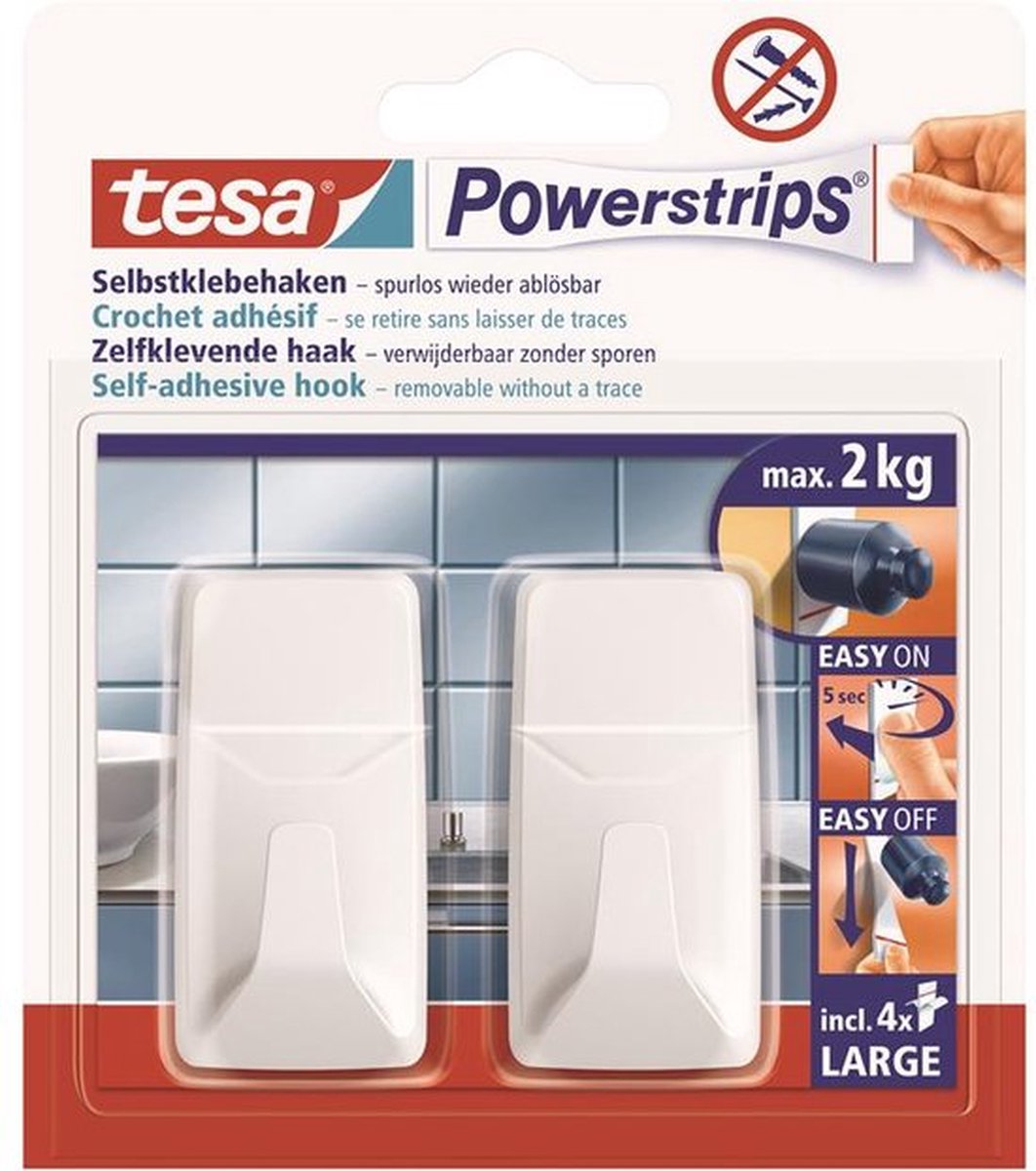 tesa Powerstrips Indoor Towel Hook