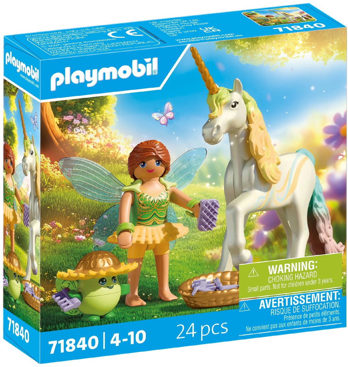Playmobil Samlefigur enhjørning: Rainbow Flower med fe