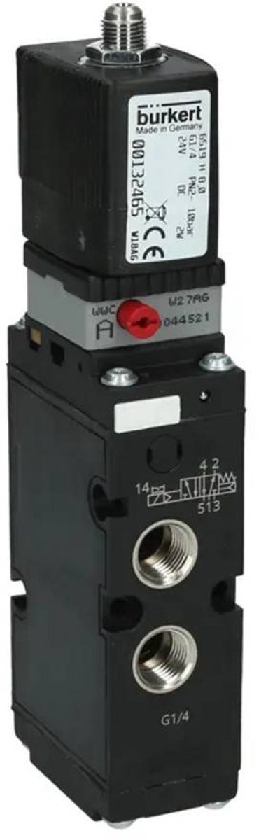 Bürkert Soupape à aimant 132465 6519 24 V G 1/4 Largeur nominale (détails) 8 mm commandé par servo 1 pc(s)