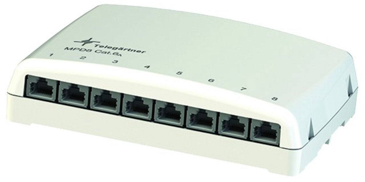 Telegärtner 100006984 Distributeur CAT 6a blanc