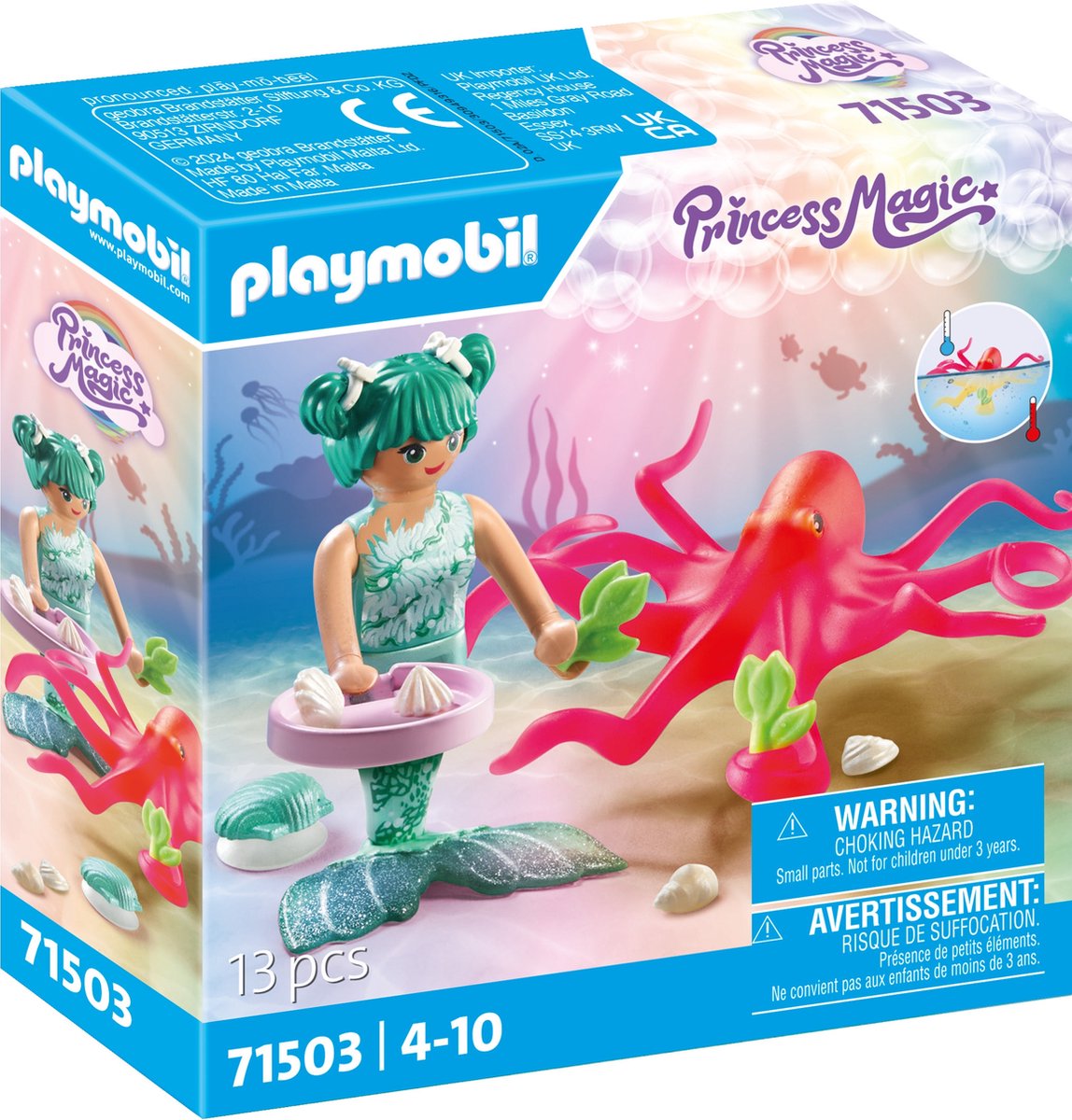 Playmobil Havfrue med farveskiftende blæksprutte