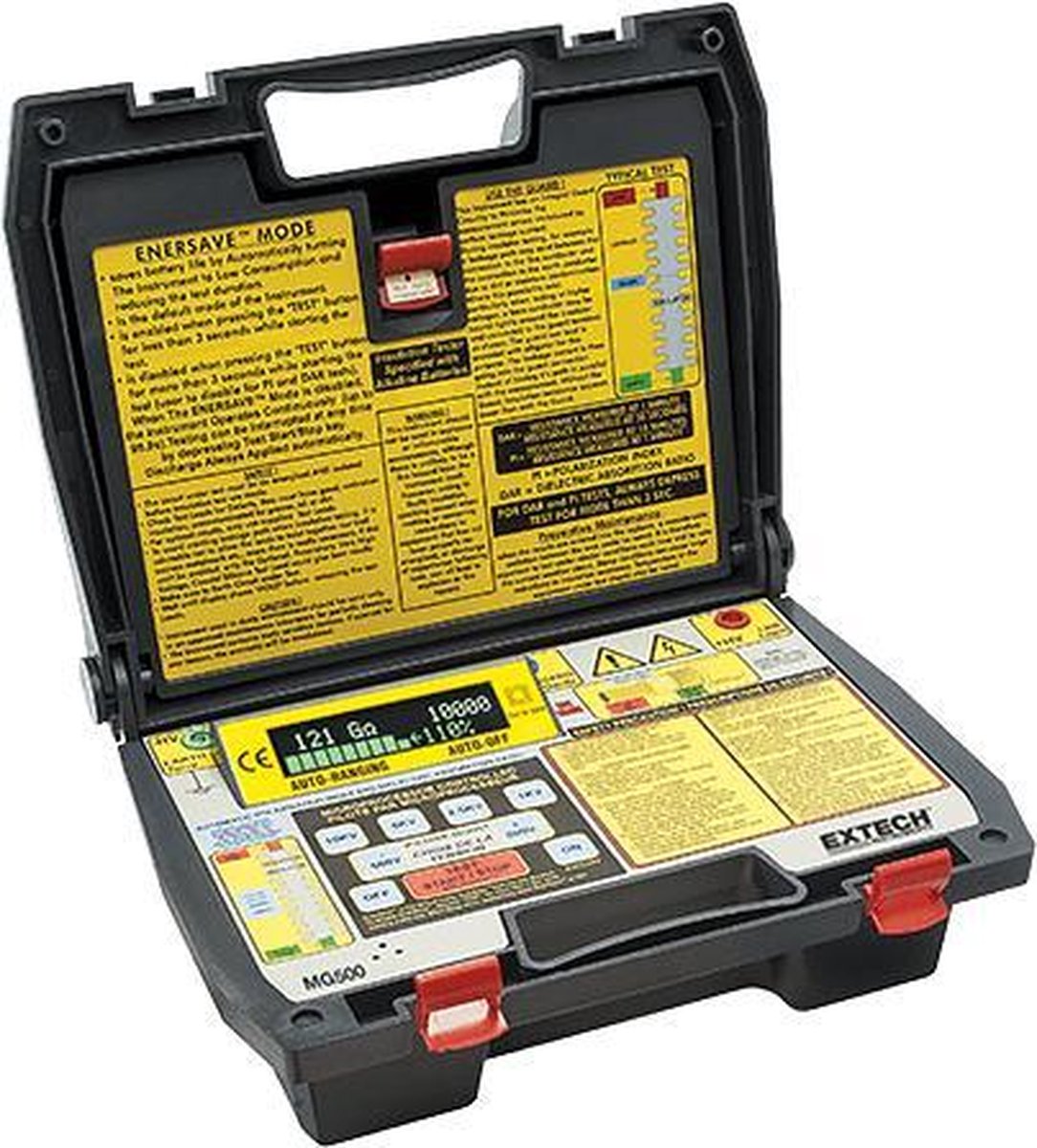 Extech MG500 Appareil de mesure de lisolation 1000 V, 2500 V, 5000 V, 10000 V 500 GΩ