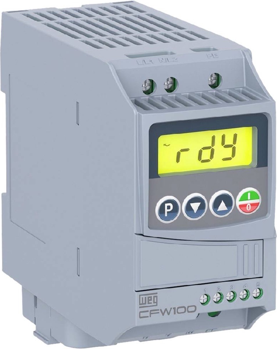 WEG Convertisseur de fréquence CFW100 B 02P6 S2 0.37 kW monophasé 200 V, 240 V
